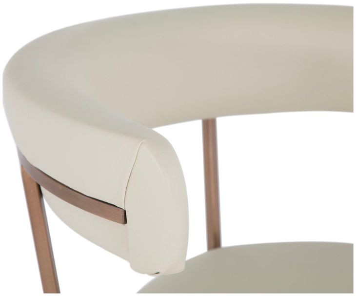 Matlock White Upholstered Bar Stool