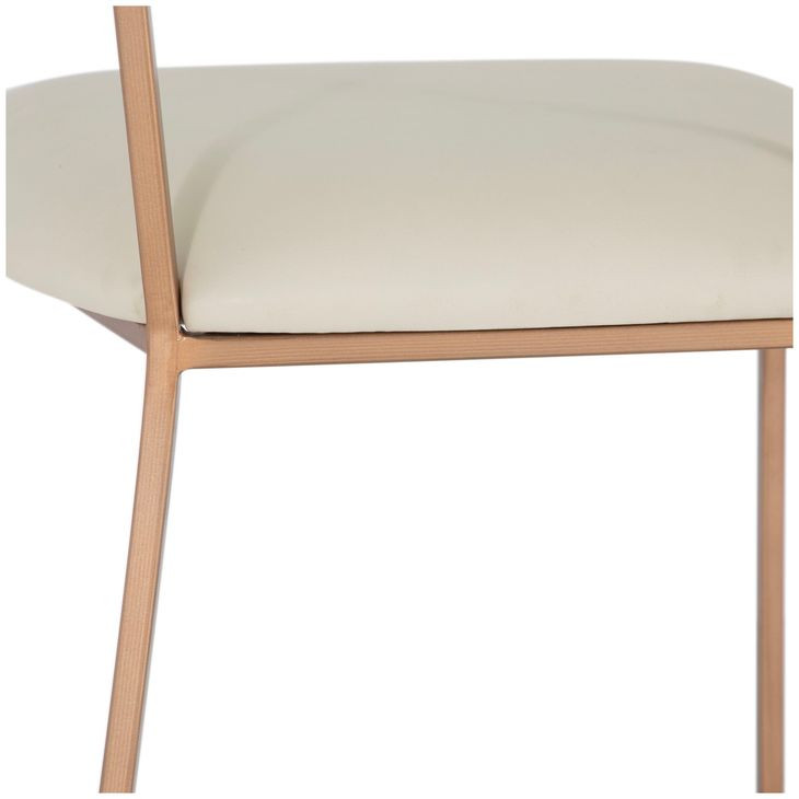 Matlock White Upholstered Counter Height Stool