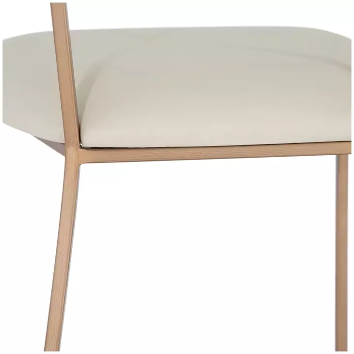 Matlock White Upholstered Counter Height Stool