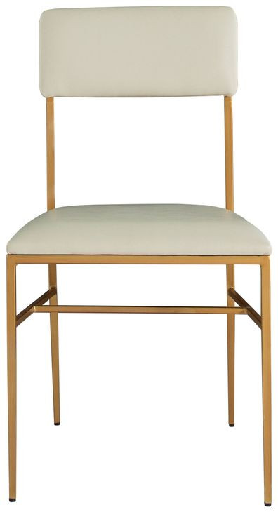 Taliyah White Upholstered Side Chair