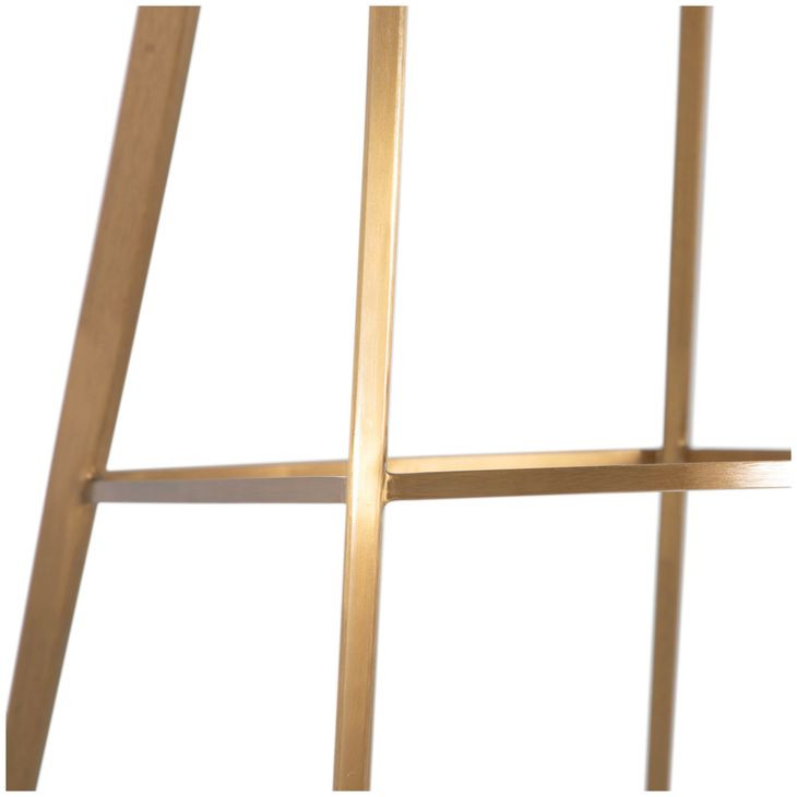 Hines White Upholstered Bar Stool