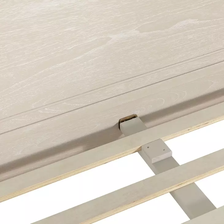 Alexandra Cerused White Queen Panel Bed