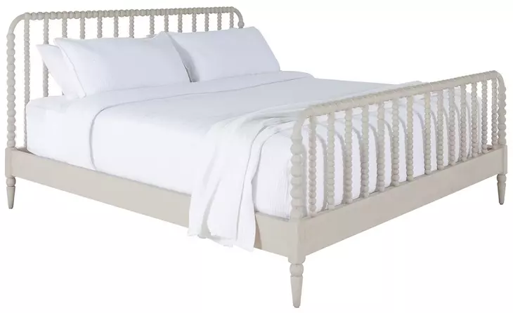Jennifer Sesame White Queen Panel Bed