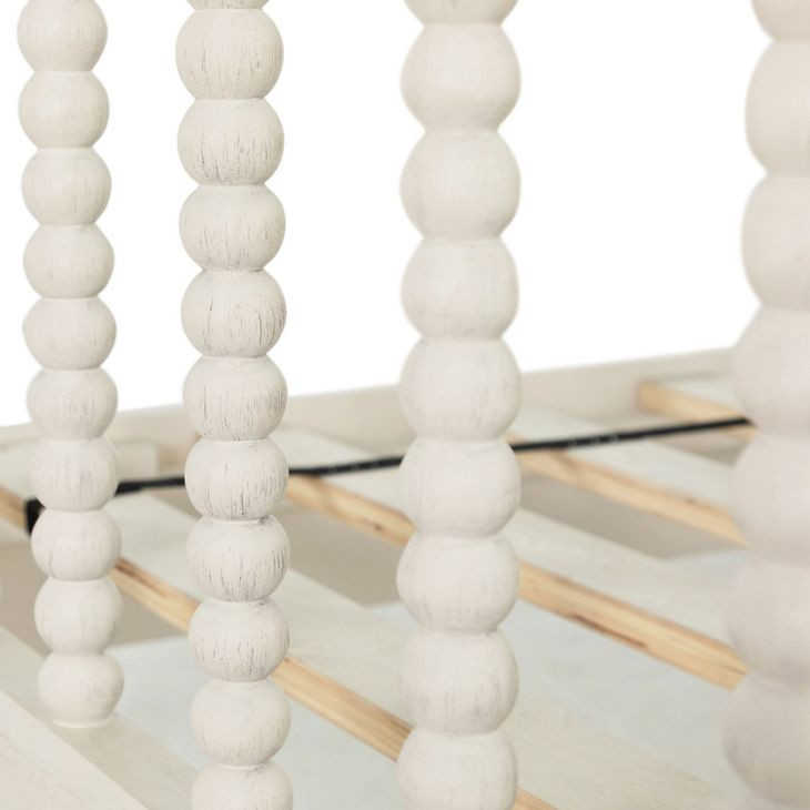 Jennifer Sesame White Twin Panel Bed