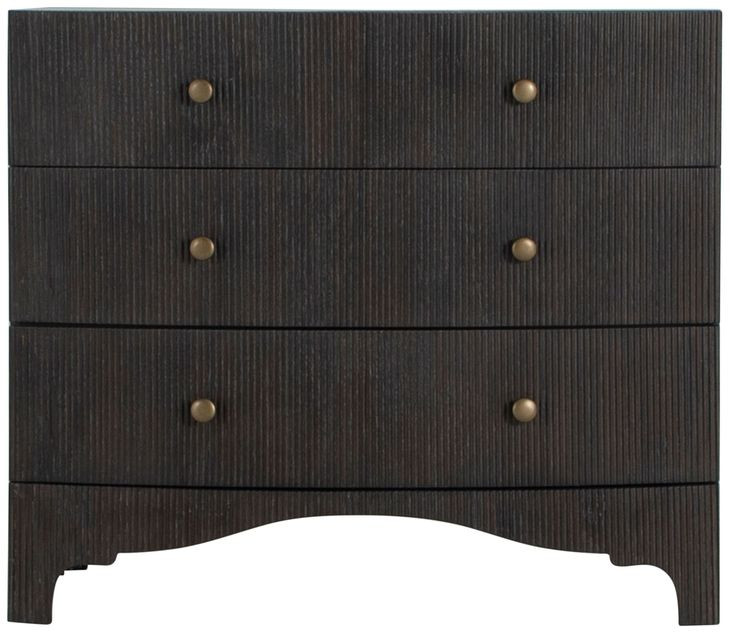 Princeton Cerused Forest Black 3 Drawer Chest