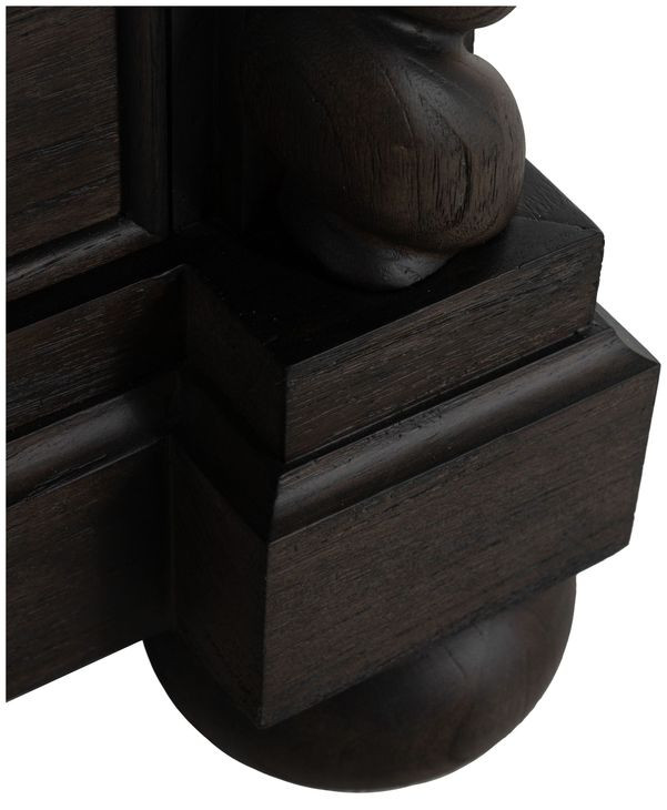 Burkhardt Cerused White 3 Drawer Chest