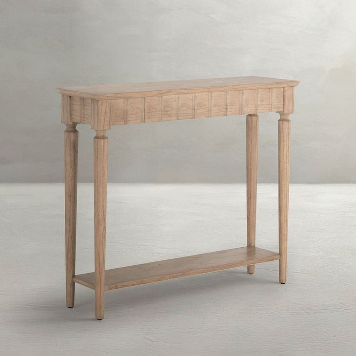 Peterson Bleached Natural Rectangular Small Console Table