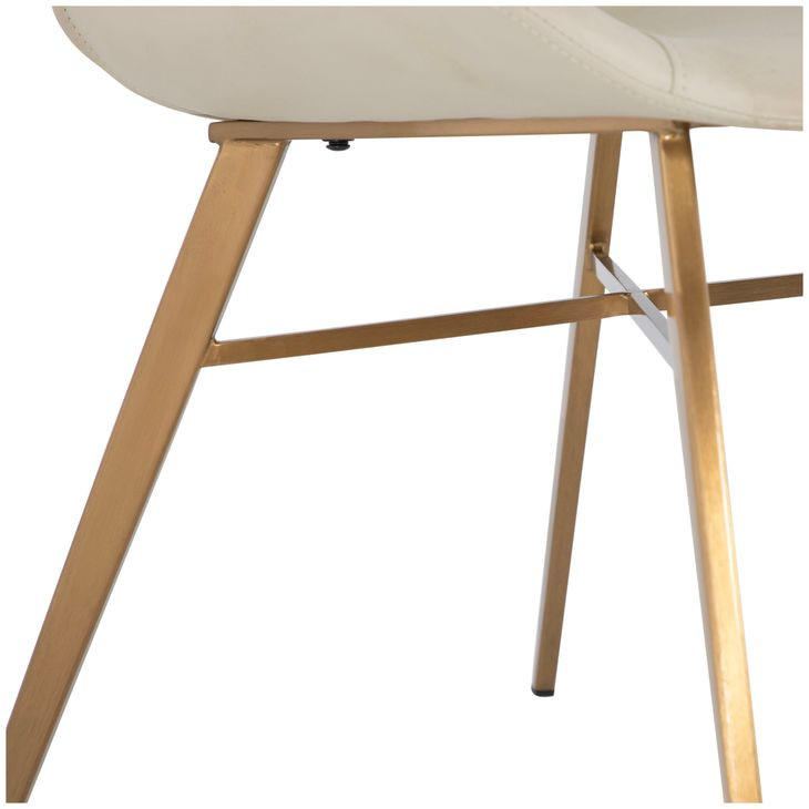 Hines White Upholstered Dining Chair