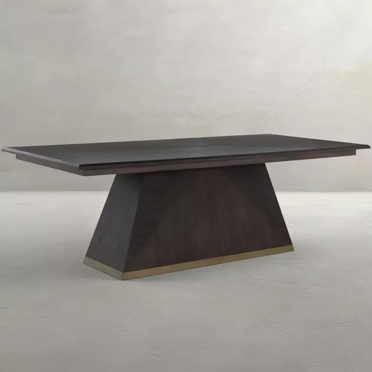 Ferris Forest Black 92" Rectangular Dining Table