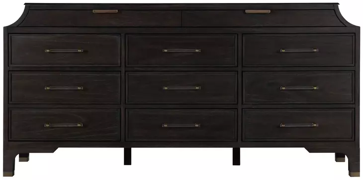 Alexandra Cerused Forest Black 11 Drawer Dresser