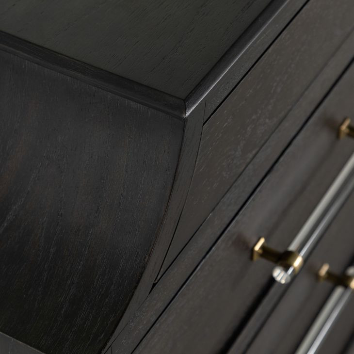 Alexandra Cerused Forest Black 11 Drawer Dresser