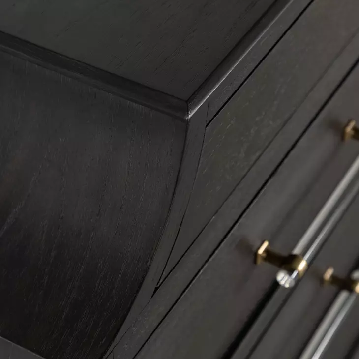 Alexandra Cerused Forest Black 11 Drawer Dresser