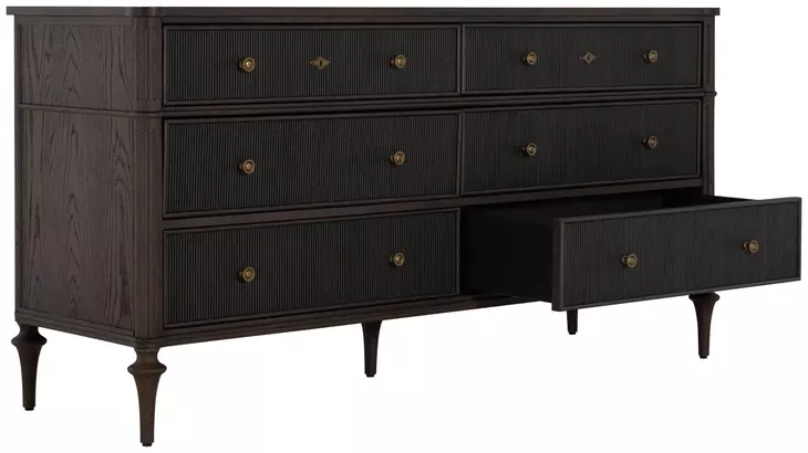 black brown 6 drawer dresser Andrea Oak Wood making your room or Sneaker_Ball_Dress Edwards Garment 5399 Flexbatiste Size:EU 40/US 9