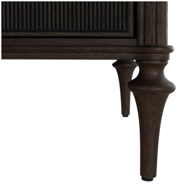 Andrea Dark Stained Oak 6 Drawer Dresser