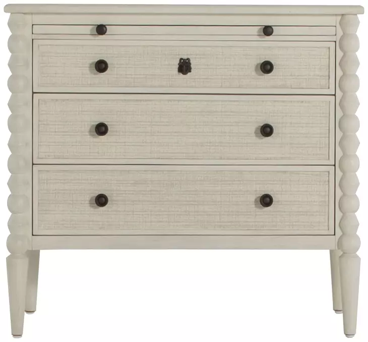 Jennifer Antique Chalk White 4 Drawer Chest
