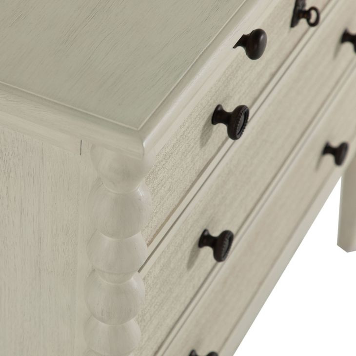 Jennifer Antique Chalk White 4 Drawer Chest