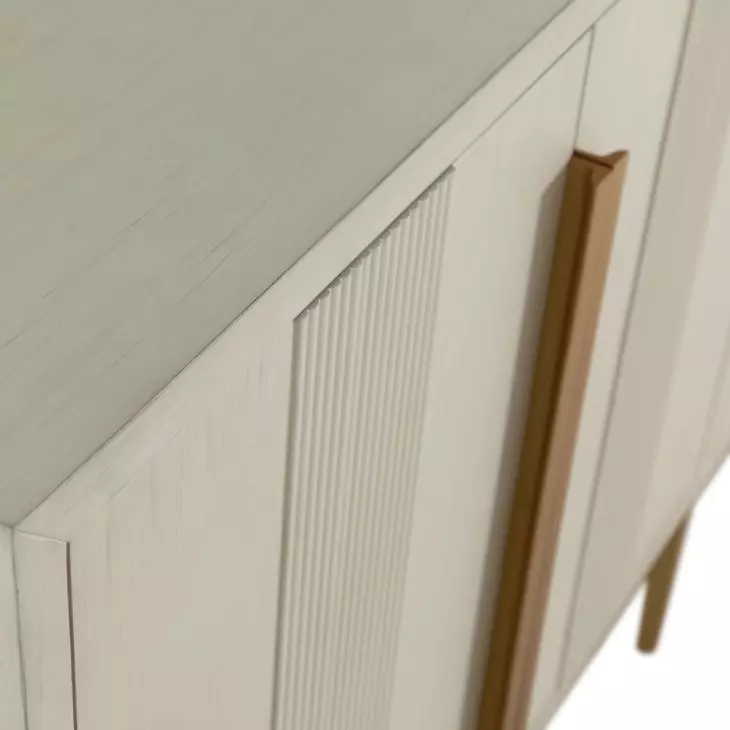 Robinson Sesame White and Stained Gold 4 Door Sideboard
