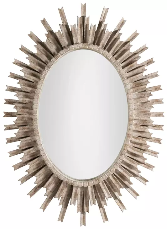 Jean Michel Antique Gold Oval Accent Mirror