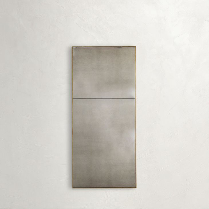 Tara Champagne Rectangular Wall Mirror