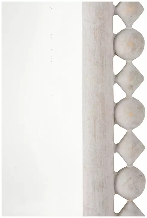 Belle Distressed White Arched Vanity Mirror