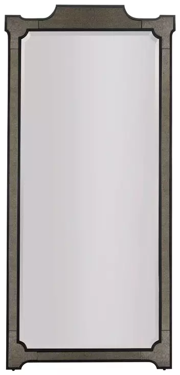 Chantel Aged Antique and Black Rectangular Wall Mirror