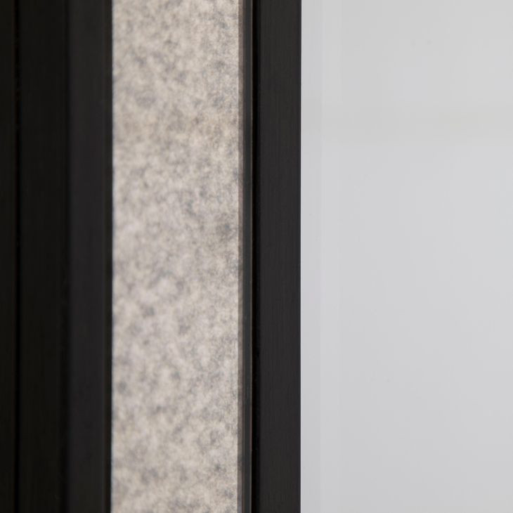 Chantel Aged Antique and Black Rectangular Wall Mirror