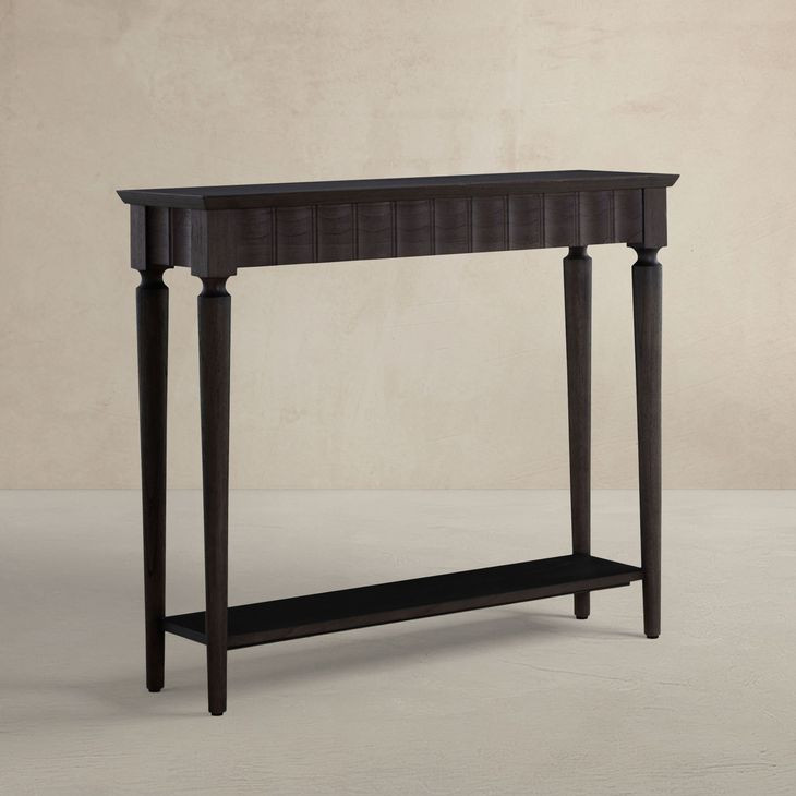 Peterson Dark Stained Oak Rectangular Small Console Table