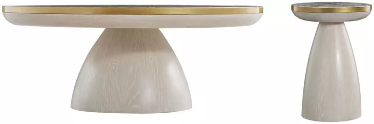 Cain Cerused Light Natural Occasional Table Set