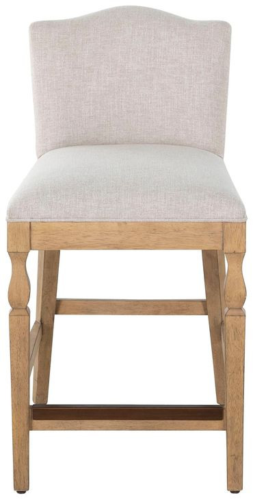 Gaston Slipaway Sand Performance Fabric Counter Height Stool