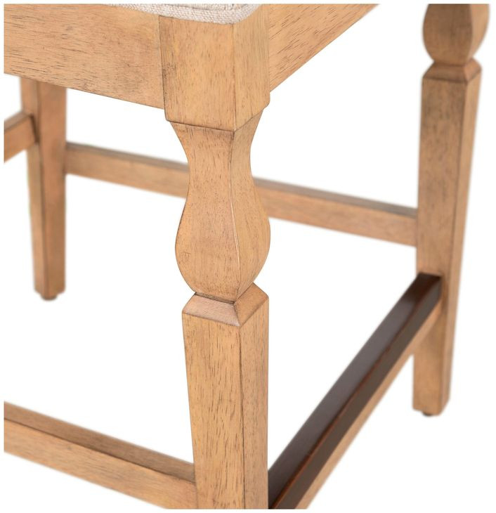 Gaston Slipaway Sand Performance Fabric Counter Height Stool