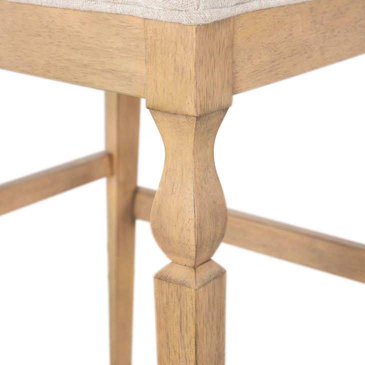 Gaston Slipaway Sand Performance Fabric Bar Stool