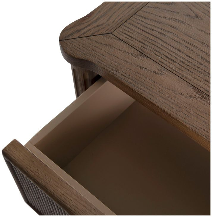 Andrea Satin Oak 3 Drawer Chest