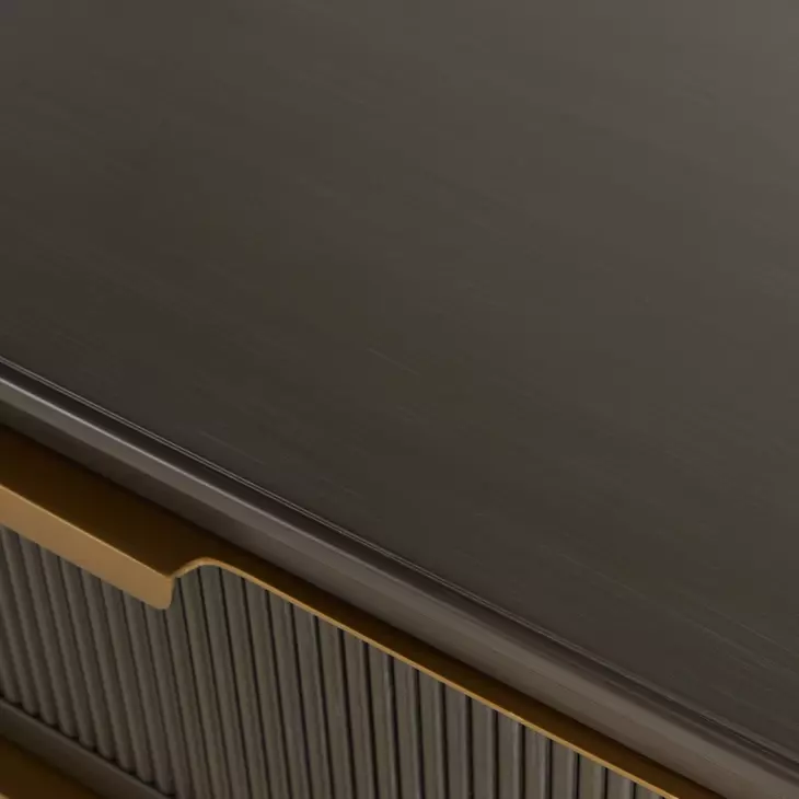 Riggs Sesame Black and Stained Brass 3 Drawer Chest
