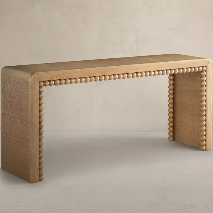 Sirius Satin Oak Rectangular Console Table