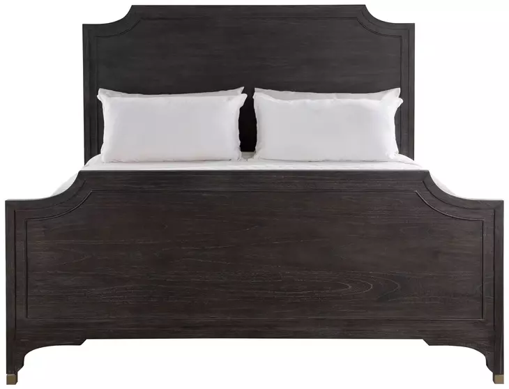 Alexandra Cerused Forest Black King Panel Bed