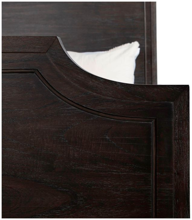 Alexandra Cerused Forest Black Queen Panel Bed