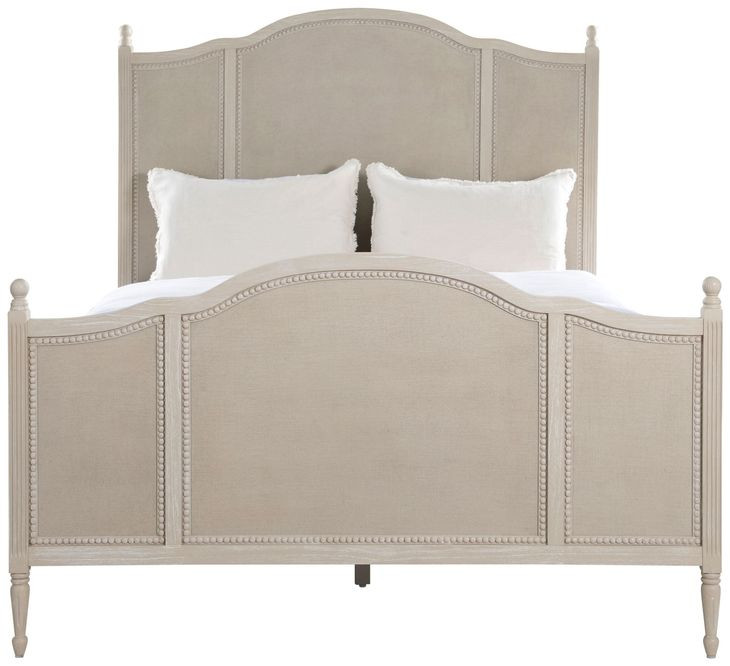 Caroline Cerused White Panel Bedroom Set