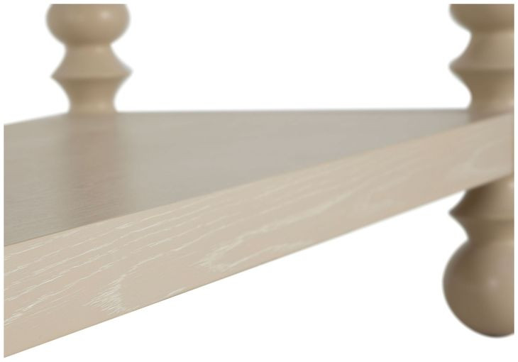 Natalie Cerused White Bookcase