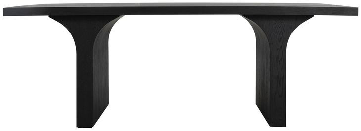 Miera Brushed Black 84" Rectangular Dining Table