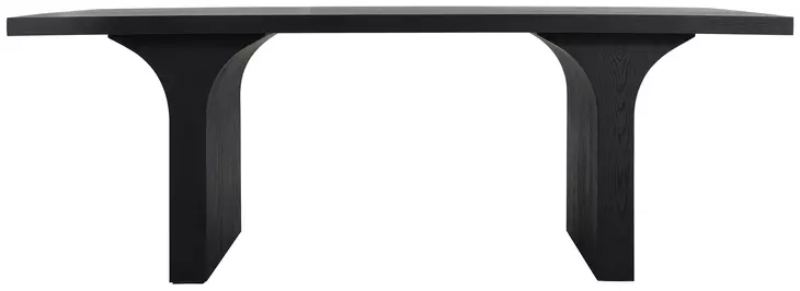 Miera Brushed Black 84" Rectangular Dining Table