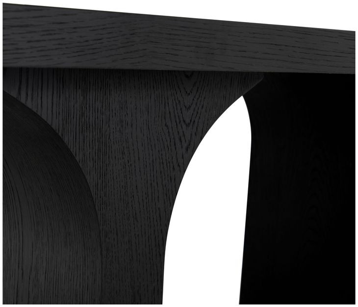 Miera Brushed Black 84" Rectangular Dining Table
