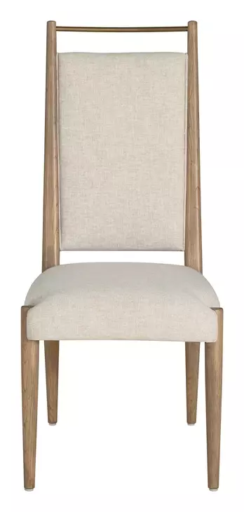 Highland Dawn and Sand Performance Fabric Upholstered Dining Side Chair