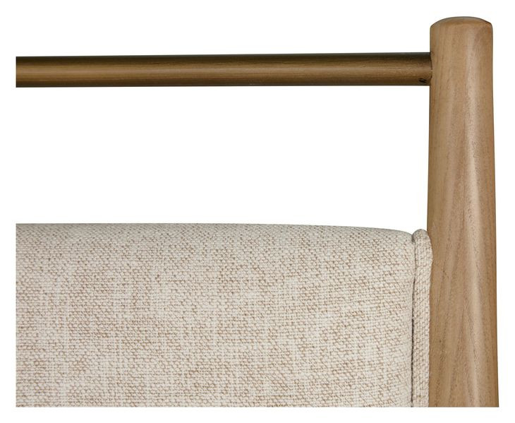 Highland Dawn and Sand Performance Fabric Upholstered Dining Side Chair