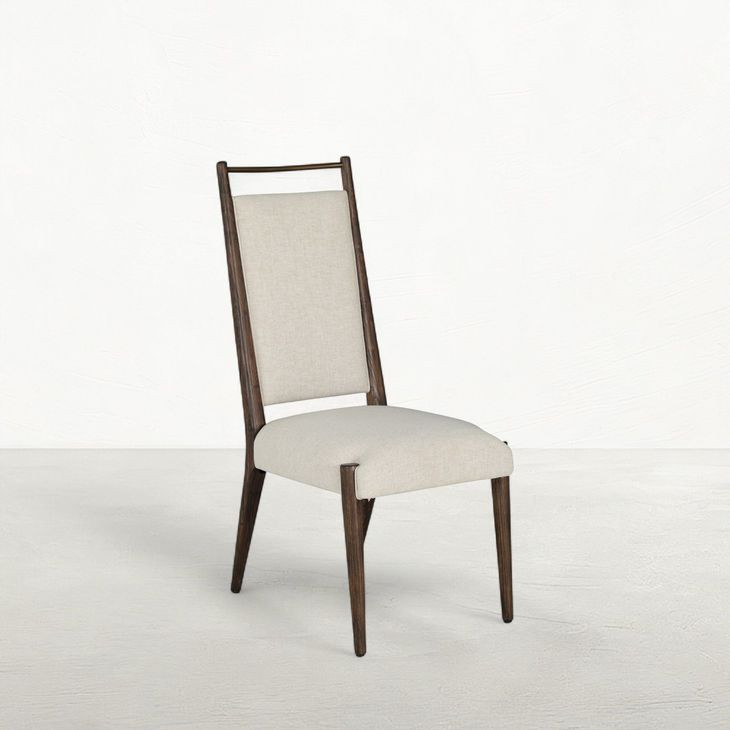 Highland Dusk and Sand Performance Fabric Upholstered Dining Side Chair