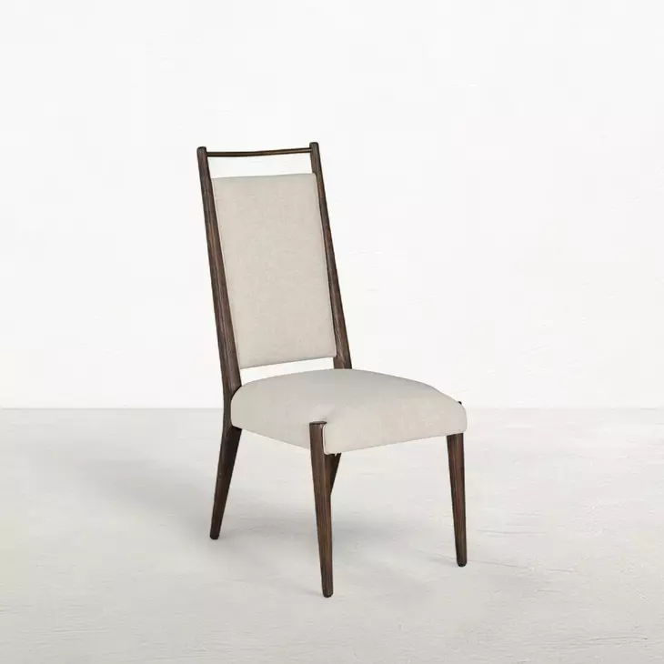 Highland Dusk and Sand Performance Fabric Upholstered Dining Side Chair