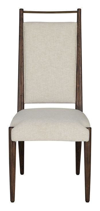 Highland Dusk and Sand Performance Fabric Upholstered Dining Side Chair