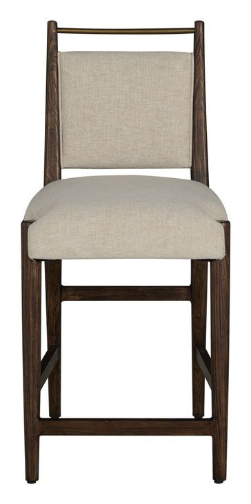 Highland Dusk and Sand Performance Fabric Upholstered Counter Height Stool
