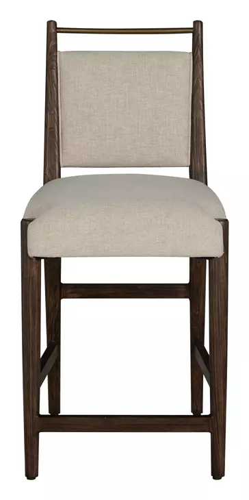 Highland Dusk and Sand Performance Fabric Upholstered Counter Height Stool