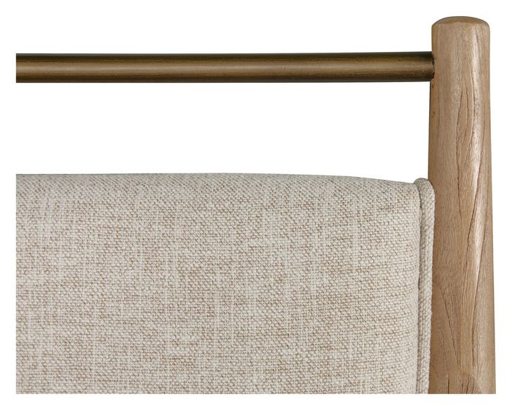 Highland Dawn and Sand Performance Fabric Upholstered Bar Stool