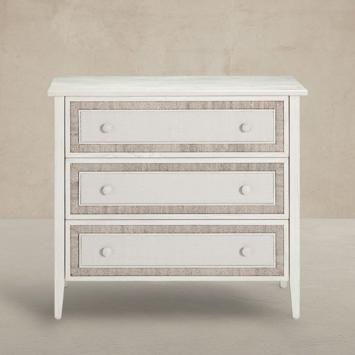 Grand Bermuda Whitewash 3 Drawer Chest
